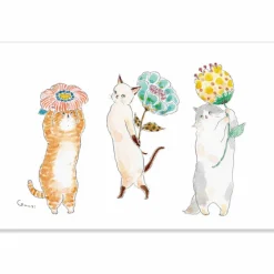 Active | Postal Tocorocomugi Flower Picking Kitten
