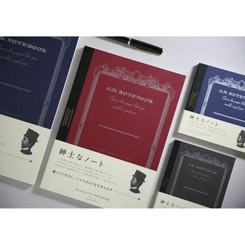 Apica | Cuaderno Premium A6 Silky Red (Cuadros)