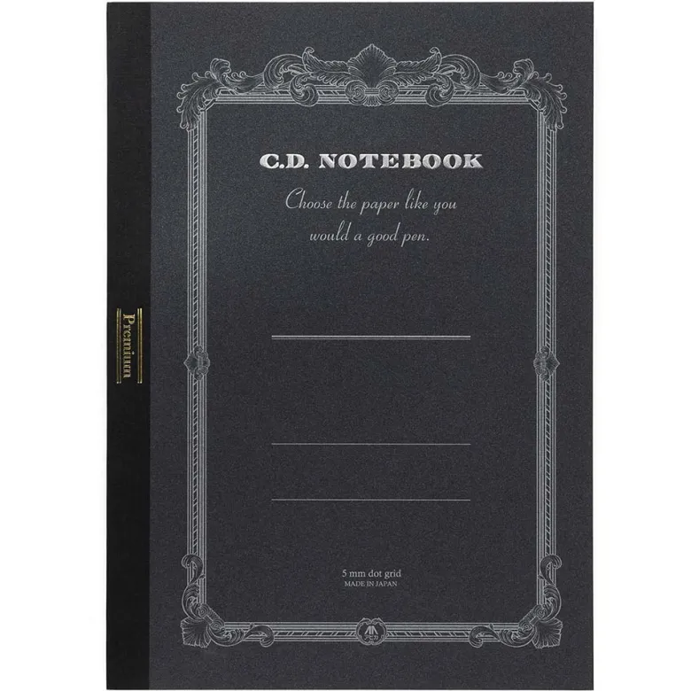 Apica | Cuaderno Premium A4 Silky Black (Puntos)