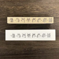 Arte CO | Sello Shiba Inu in a Row