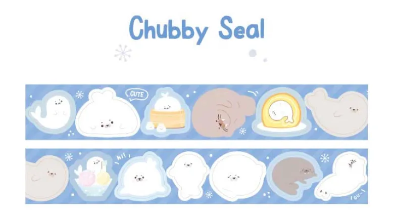 Card Lover | Pegatinas en Rollo Polar Letter Chubby Seal