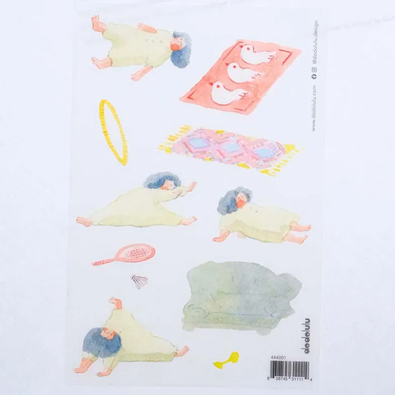 Dodolulu | Pegatinas Transferibles Some Lazy Exercises