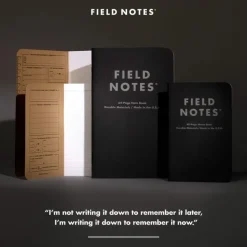 Field Notes | Set de 2 Cuadernos Pitch Black M (Puntos)