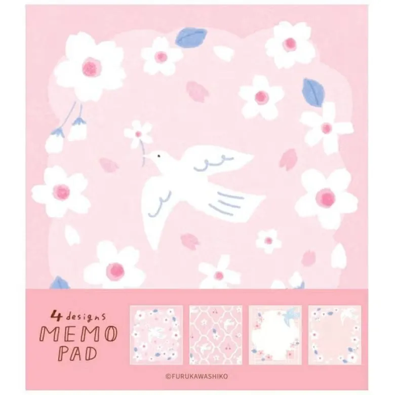 Furukawashiko | Bloc de Notas Sakura and White Bird