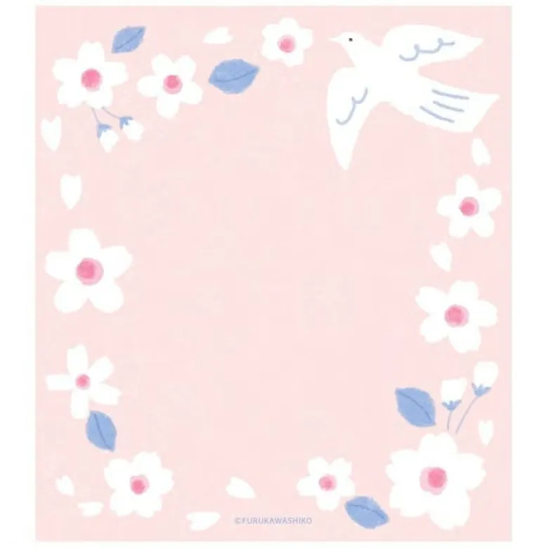 Furukawashiko | Bloc de Notas Sakura and White Bird