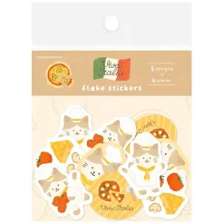 Furukawashiko | Pegatinas Flake Viva Italia Pizza Cat