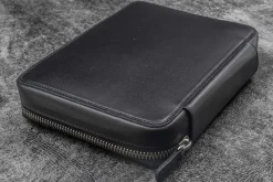 Galen Leather | Funda Expansi-Folio Leather Wide A5 Zip Folio Black