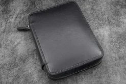 Galen Leather | Funda Expansi-Folio Leather Wide A5 Zip Folio Black