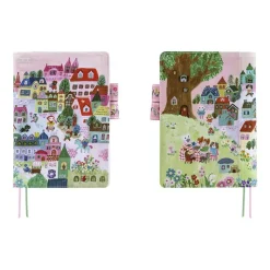 Hobonichi | Agenda Hobonichi Cousin A5 Yumi Kitagishi: White Cat Village 2027