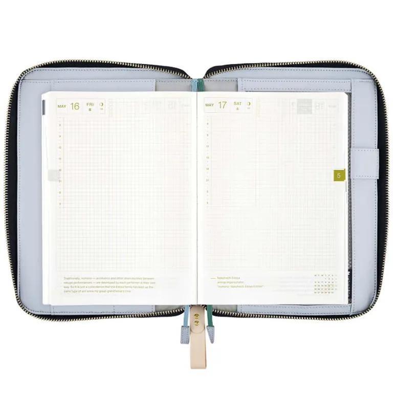Hobonichi | Agenda Hobonichi Cousin A5 Mina Perhonen: Pomppia (Light Blue) 2027