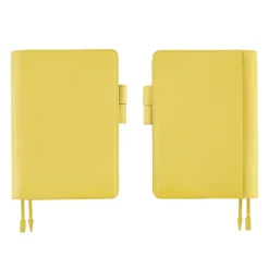 Hobonichi | Agenda Hobonichi Cousin A5 Leather: Brilliant Yellow 2027