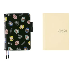 Hobonichi | Agenda Hobonichi Cousin A5 Candy Stripper: Random Dog & Cat (Black) 2027