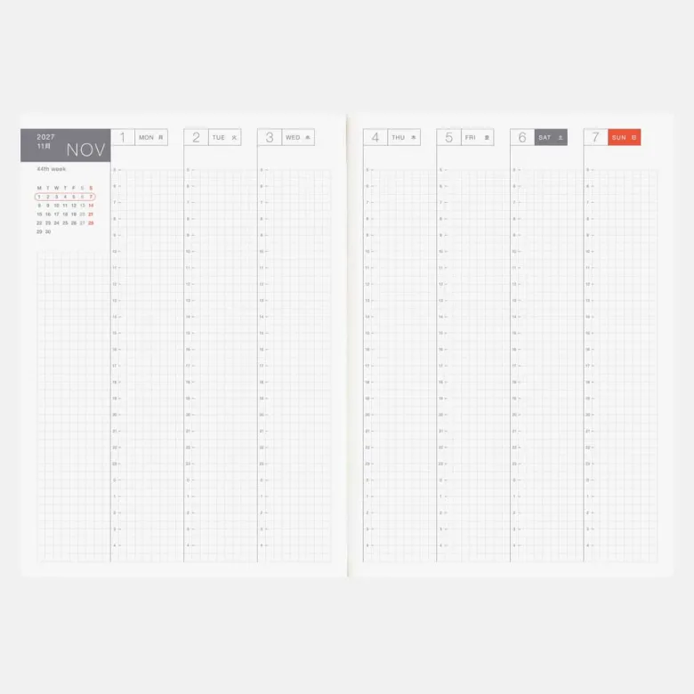 Hobonichi | Agenda Hobonichi Cousin A5 (Inglés) 2027