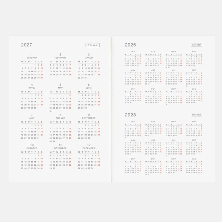 Hobonichi | Agenda Hobonichi HON A5 Bow & Tie: Sheep Sheep Sheep 2027