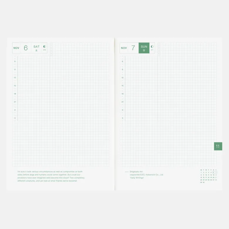 Hobonichi | Agenda Hobonichi HON A5 Bow & Tie: Sheep Sheep Sheep 2027