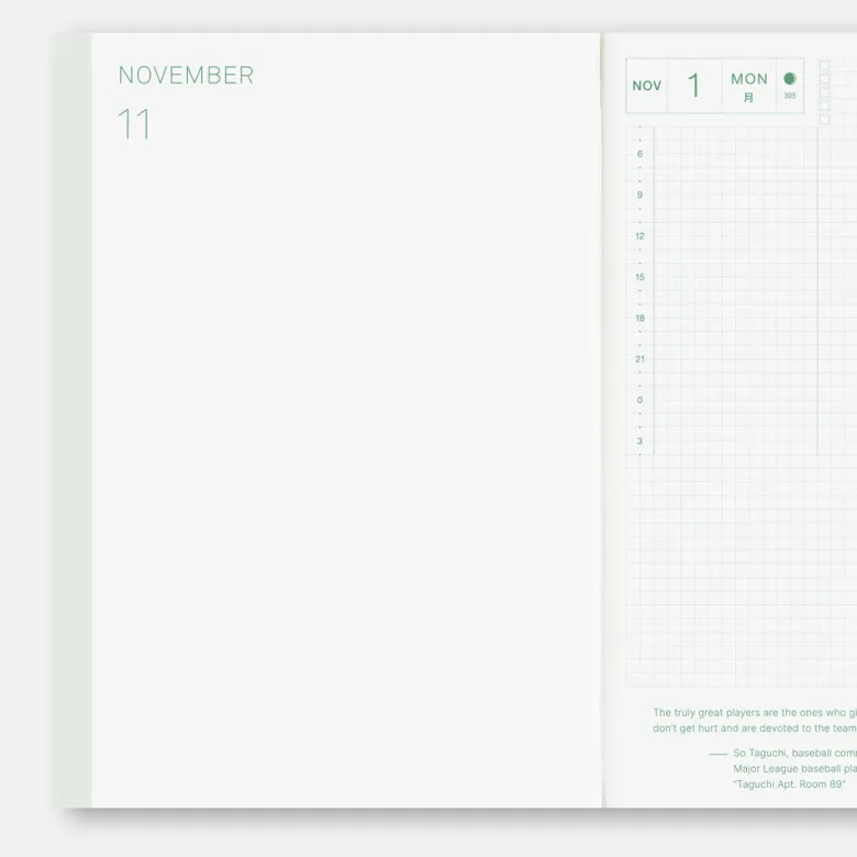 Hobonichi | Agenda Hobonichi HON A5 Hiroko Kubota: String Telephone Until the Moon is Full 2027