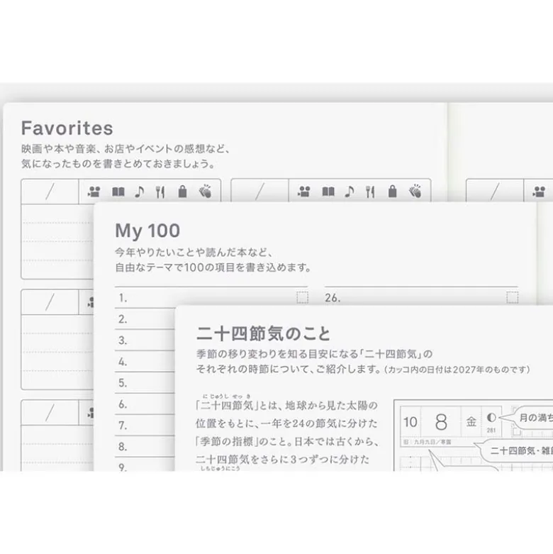Hobonichi | Agenda Hobonichi Techo A6 Day Free 2027