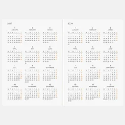Hobonichi | Agenda Hobonichi Techo A6 Planner (Inglés) 2027