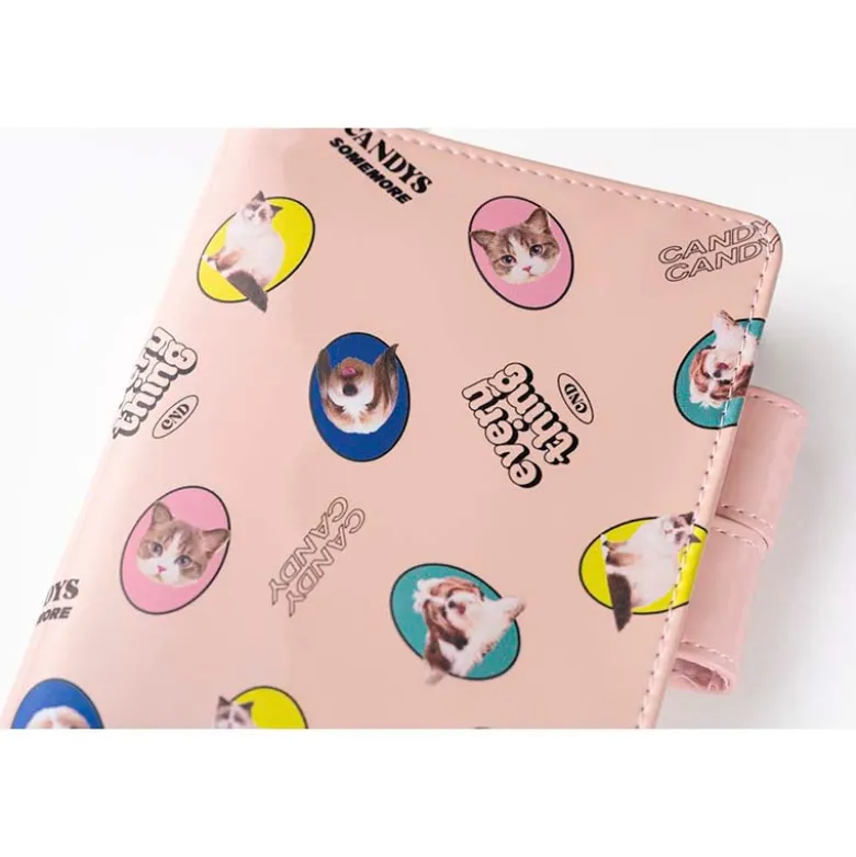 Hobonichi | Agenda Hobonichi Techo A6 Candy Stripper: Random Dog & Cat (Pink) 2027