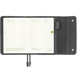 Hobonichi | Agenda Hobonichi Techo A6 Leather: Charcoal Gray 2027