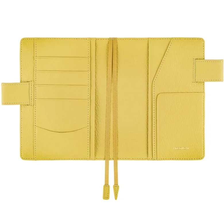 Hobonichi | Agenda Hobonichi Techo A6 Leather: Brilliant Yellow 2027