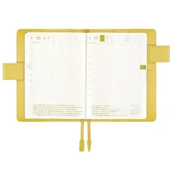 Hobonichi | Agenda Hobonichi Techo A6 Leather: Brilliant Yellow 2027