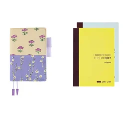 Hobonichi | Agenda Hobonichi Techo A6 Unsodo: Bijutsukai (Plum and Dianthus) 2027