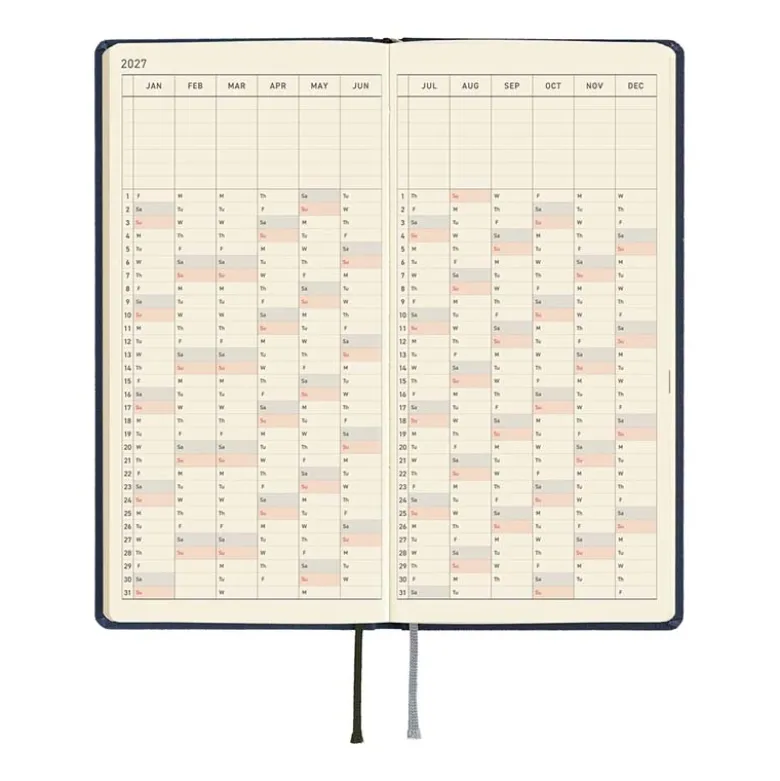 Hobonichi | Agenda Hobonichi Weeks Colors: Midnight Blue 2027