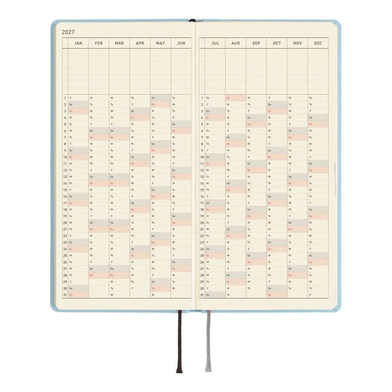 Hobonichi | Agenda Hobonichi Weeks Colors: Sea Glass 2027