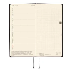 Hobonichi | Agenda Hobonichi Weeks White Line: Black 2027
