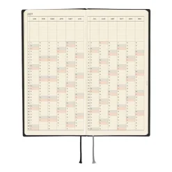 Hobonichi | Agenda Hobonichi Weeks White Line: Black 2027