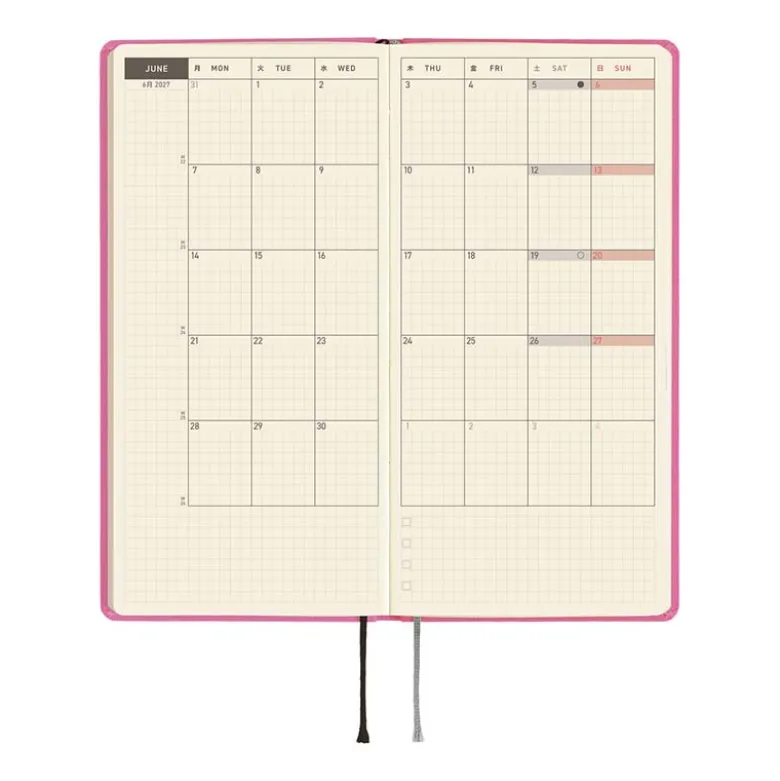 Hobonichi | Agenda Hobonichi Weeks MEGA Colors: Pink Sapphire 2027