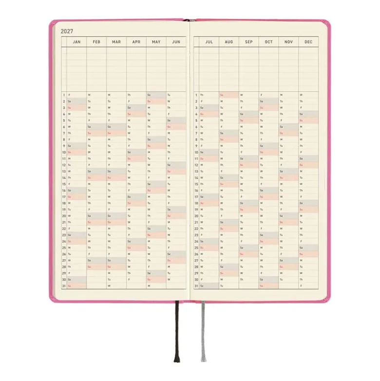 Hobonichi | Agenda Hobonichi Weeks MEGA Colors: Pink Sapphire 2027