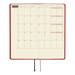 Hobonichi | Agenda Hobonichi Weeks MEGA Colors: Poppy Red 2027