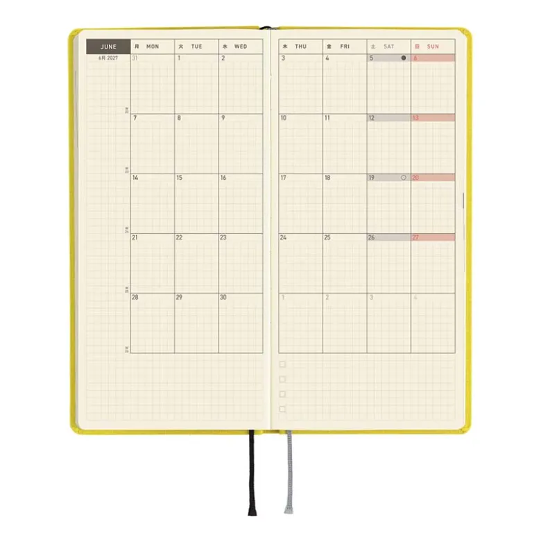 Hobonichi | Agenda Hobonichi Weeks MEGA Colors: Canaria Yellow 2027