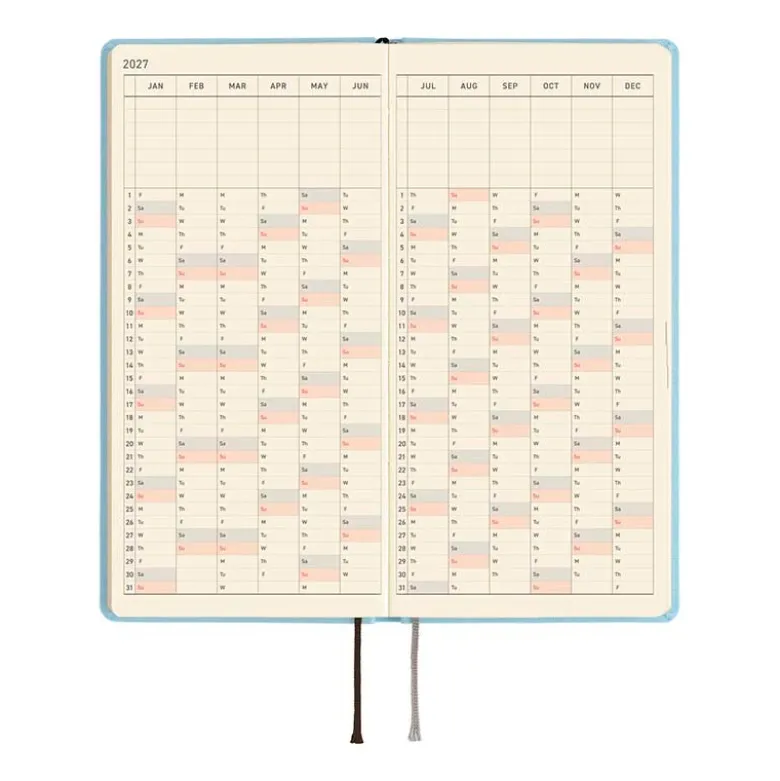 Hobonichi | Agenda Hobonichi Weeks MEGA Colors: Sea Glass 2027