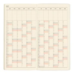 Hobonichi | Agenda Hobonichi Weeks MEGA Sneaker: Mandarin Orange 2027