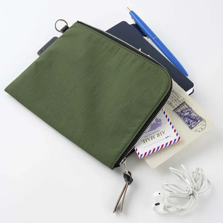 Hobonichi | Estuche Tragen Flat Pouch A6 Green