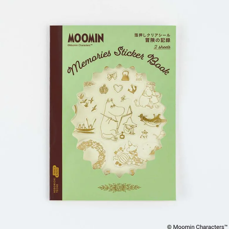 Hobonichi | Pegatinas Foil-Stamped Moomin: Adventure Log