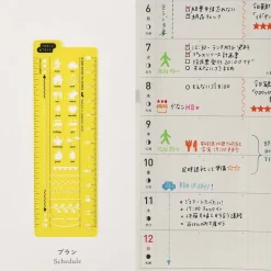 Hobonichi | Plantilla Stencil Schedule