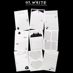 Iconic | Bloc de Notas Doodle White