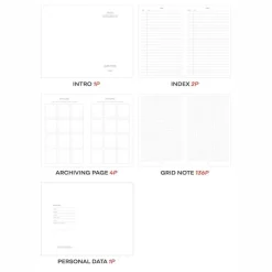 Iconic | Cuaderno Solitude B6 Navy (Cuadros)
