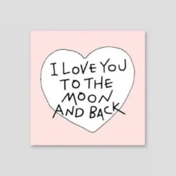 Iconic | Mini Tarjeta de Felicitación Doodle Love You To The Moon