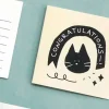 Iconic | Mini Tarjeta de Felicitación Doodle Congratulations Blue