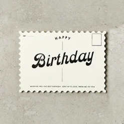 Katie Leamon | Postal Vintage Type Bold Birthday