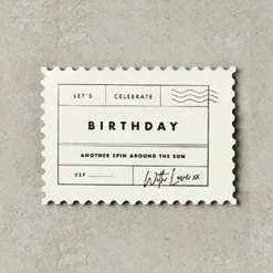 Katie Leamon | Postal Vintage Type Celebrate Birthday
