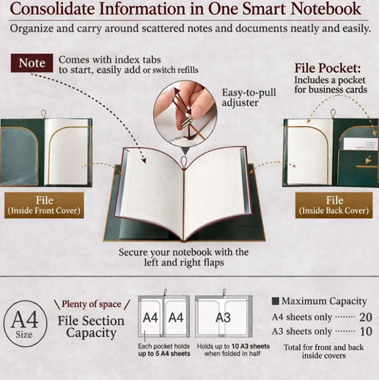 King Jim | Cuaderno Archivador Filing Note A4 Green