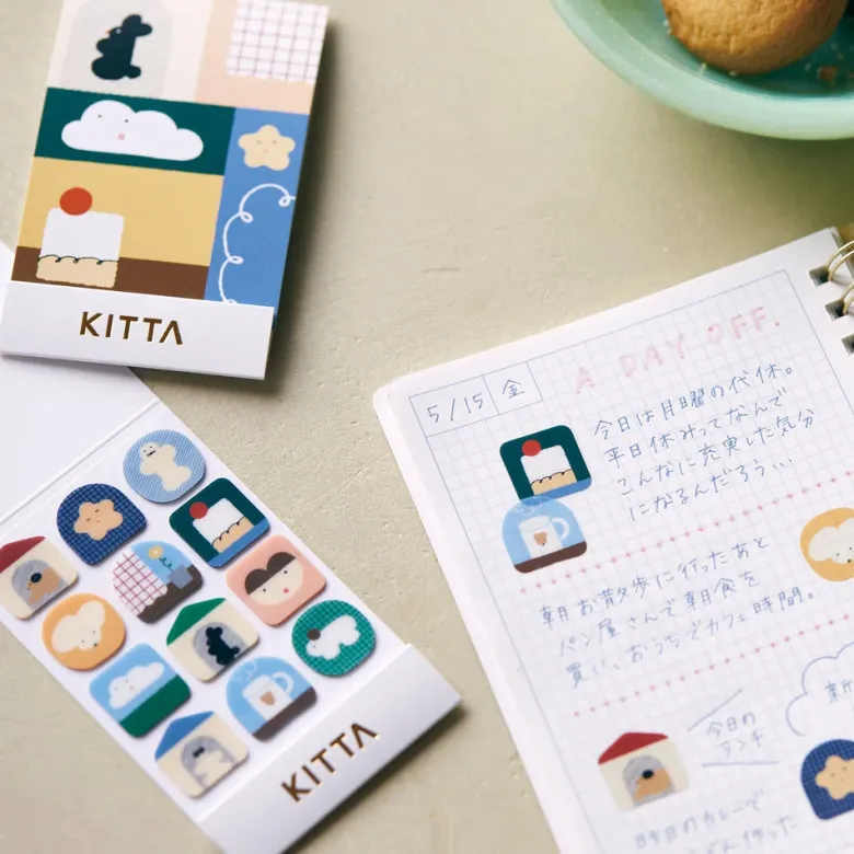 King Jim | Pegatinas Sellos Precortados KITTA Clear Home