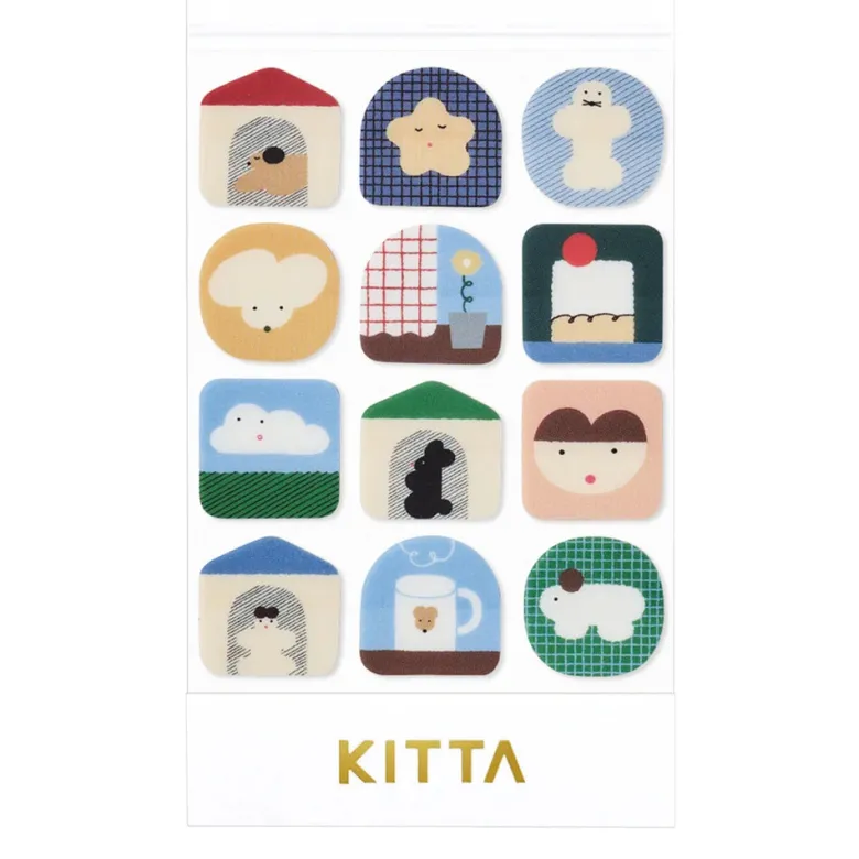 King Jim | Pegatinas Sellos Precortados KITTA Clear Home