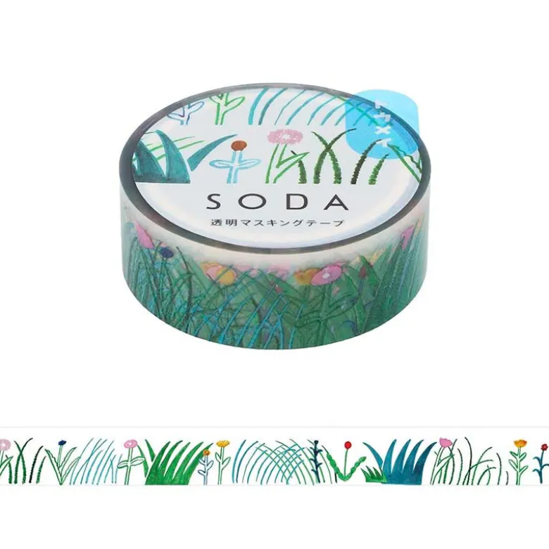 King Jim | SODA Transparent Pet Tape Grass (15mm)